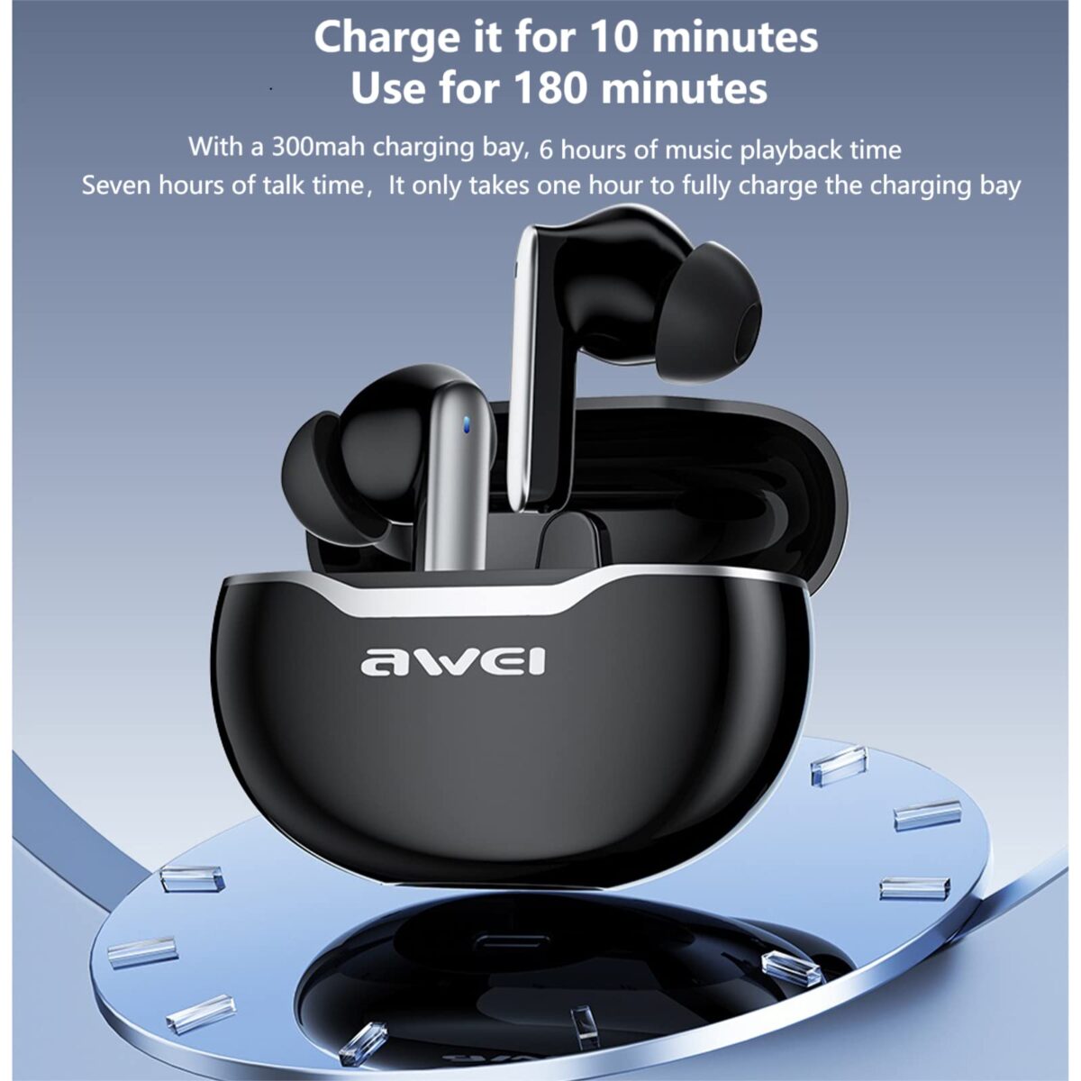 Awei T50 True Wireless Earbuds - Image 4