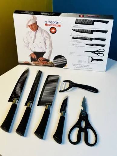 Zepter 5 Pcs Non-Stick Kitchen Knife Set - Image 4