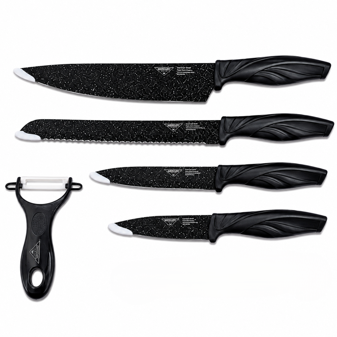 Zepter 5 Pcs Non-Stick Kitchen Knife Set - Image 2