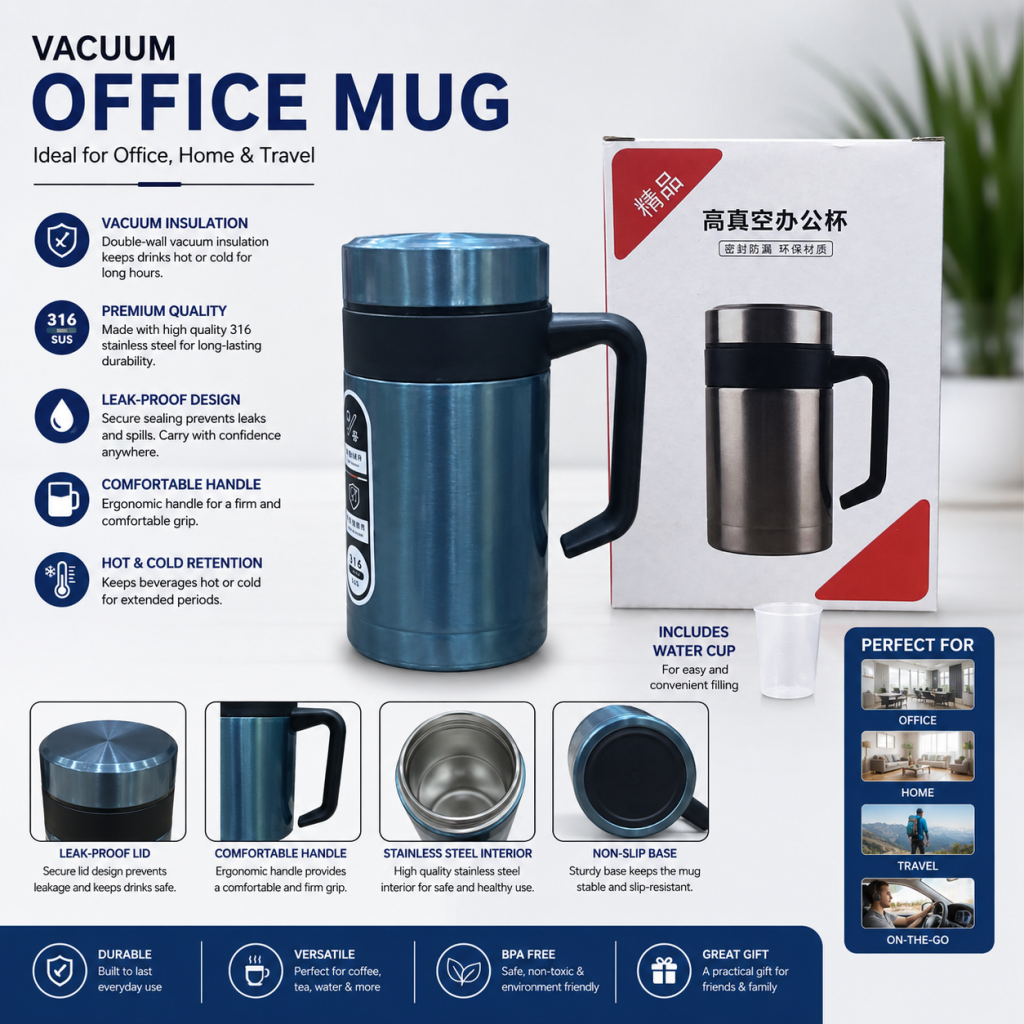 316 Stainless Steel Vacuum Office Mug