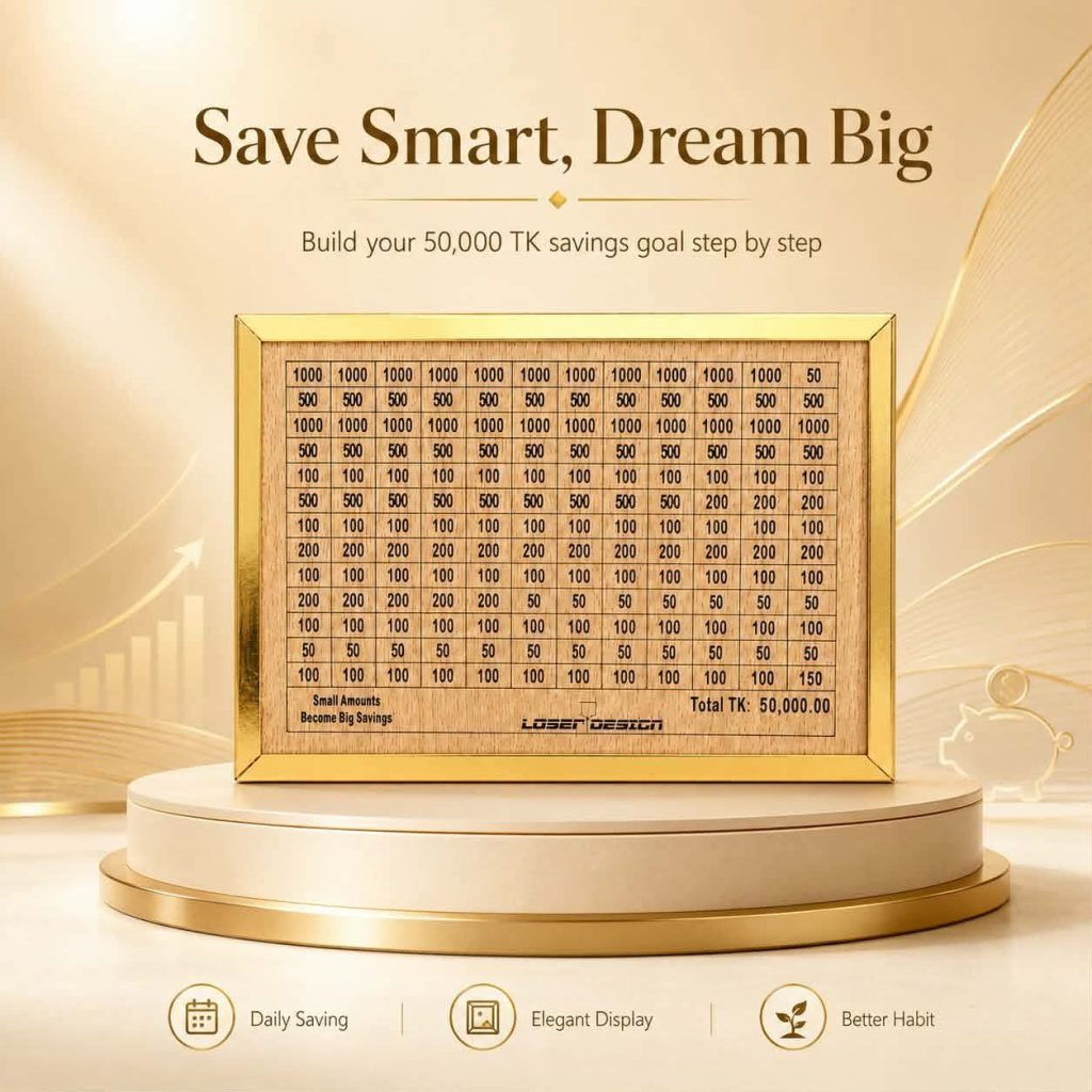 Wooden Money Saving Box (Piggy Bank)