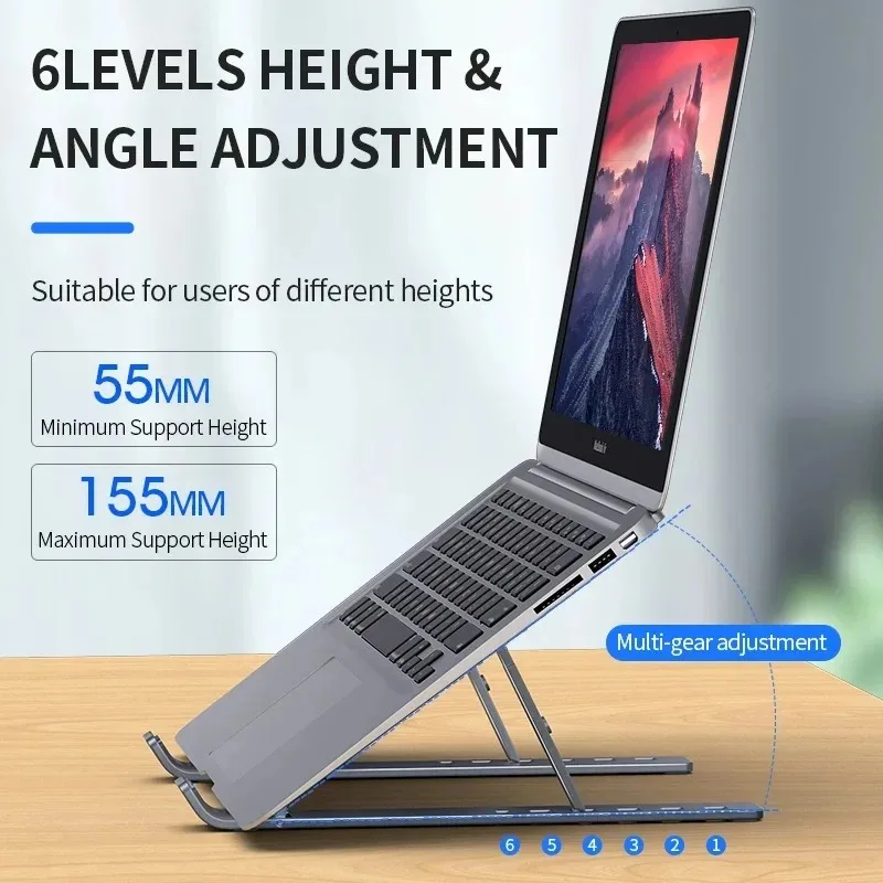 Adjustable Foldable Laptop Stand - Image 2