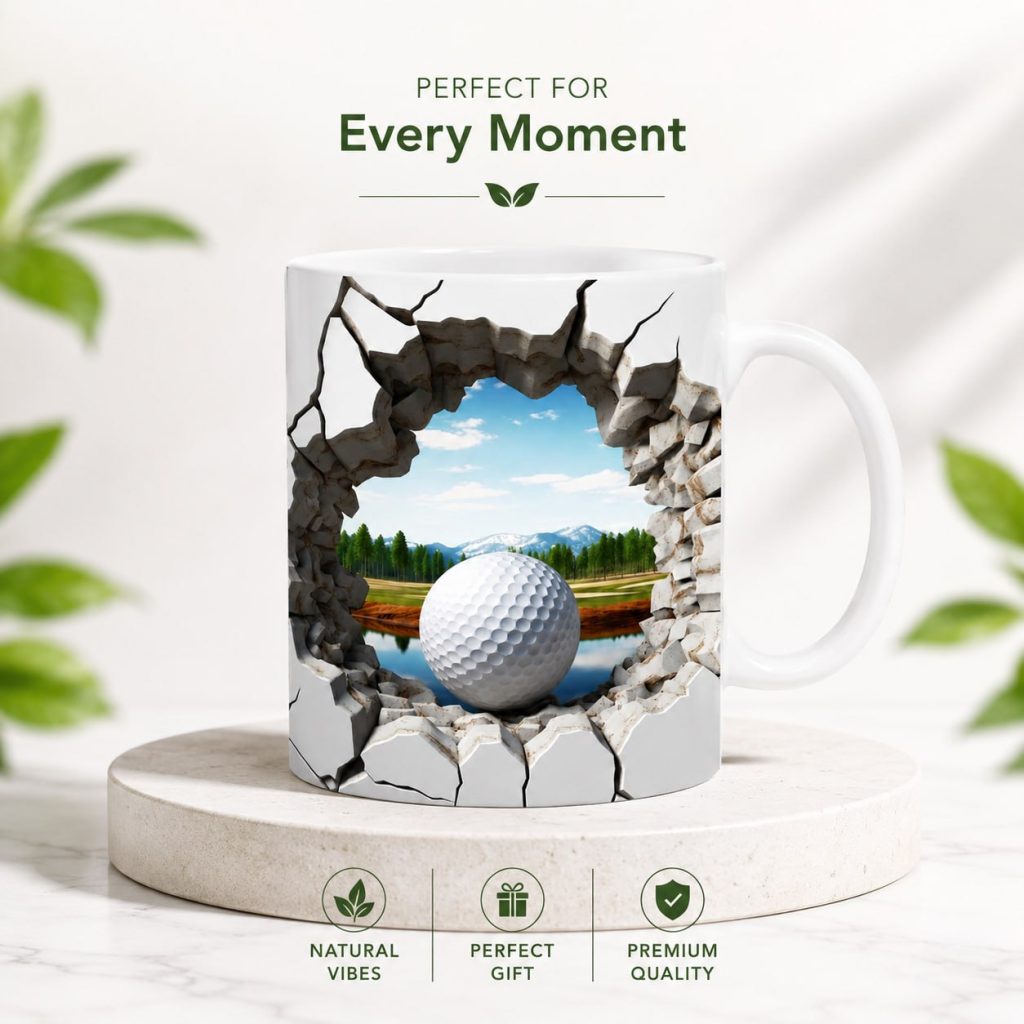 3D Fish In Water Design Ceramic Mug – Microwave & Dishwasher Safe Wraparound Coffee Mug with Protected Packaging 16-17 5268, 5267, 5266, 5265, 5264, 5263, 5262 , 4998, 5000, 4997, 4996, 4951, 4949, 4948, 4945, 4944, 4943, 4941